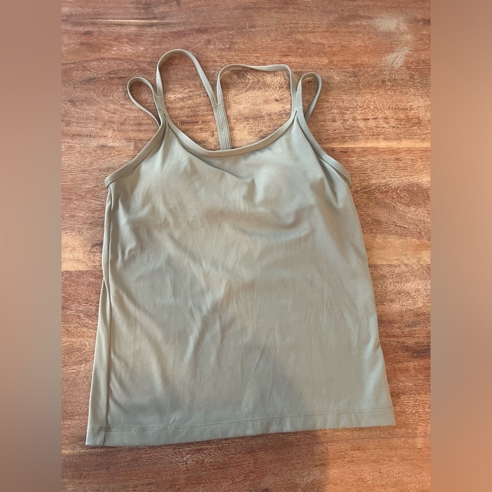 PINK Victoria’s Secret Army Green Shelf Cami‎ Tank Top size small